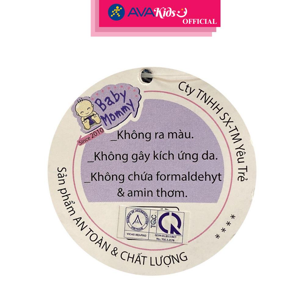 Set nón, bao tay bao chân BabyMommy 2 lớp in trái cây - Màu ngẫu nhiên (0 - 3 tháng)