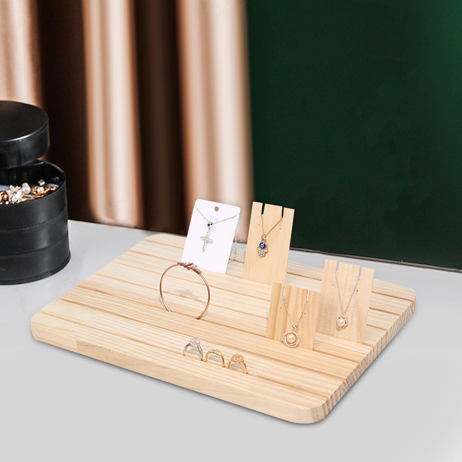 Wooden Earring Display Stand for Retail Display Jewelry Necklace