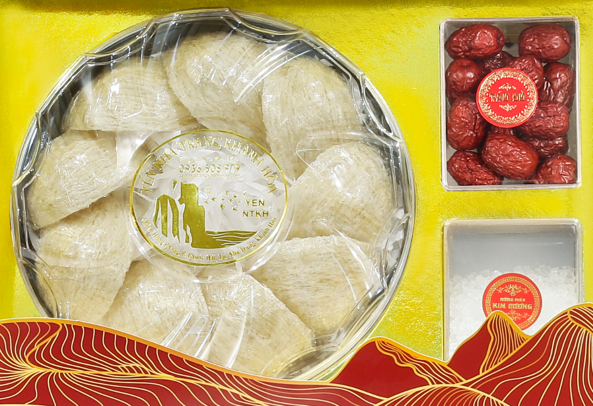 Tổ Yến Sào Yến Rút Lông 100g Yến Nha Trang Khánh Hòa ( 10 tổ/100g ) Hoa Mai