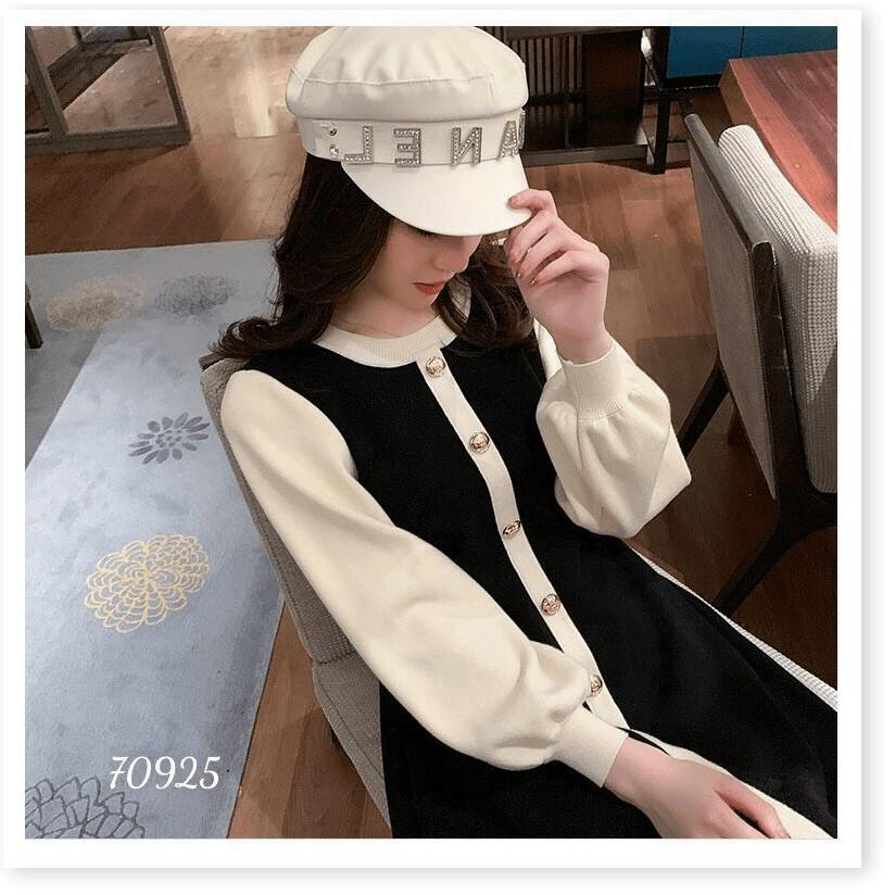 ĐẦM XÒE LỤA BI CÓ NÚT CÀI CỰC XINH THỜI TRANG 1HITSTORE1
