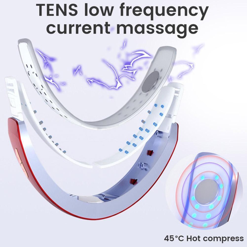 Cằm V-Dòng Lên Nâng Máy Dây Đèn LED Màu Xanh Dương Quang Trị Liệu Mặt Nâng Giảm Béo Rung Máy Massage Đôi Cằm Giảm Tốc