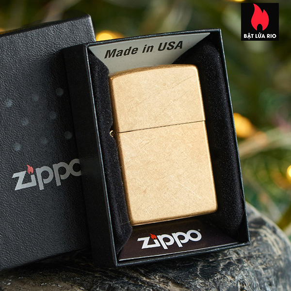 Bật Lửa Zippo 49477 - Zippo Tumbled Brass