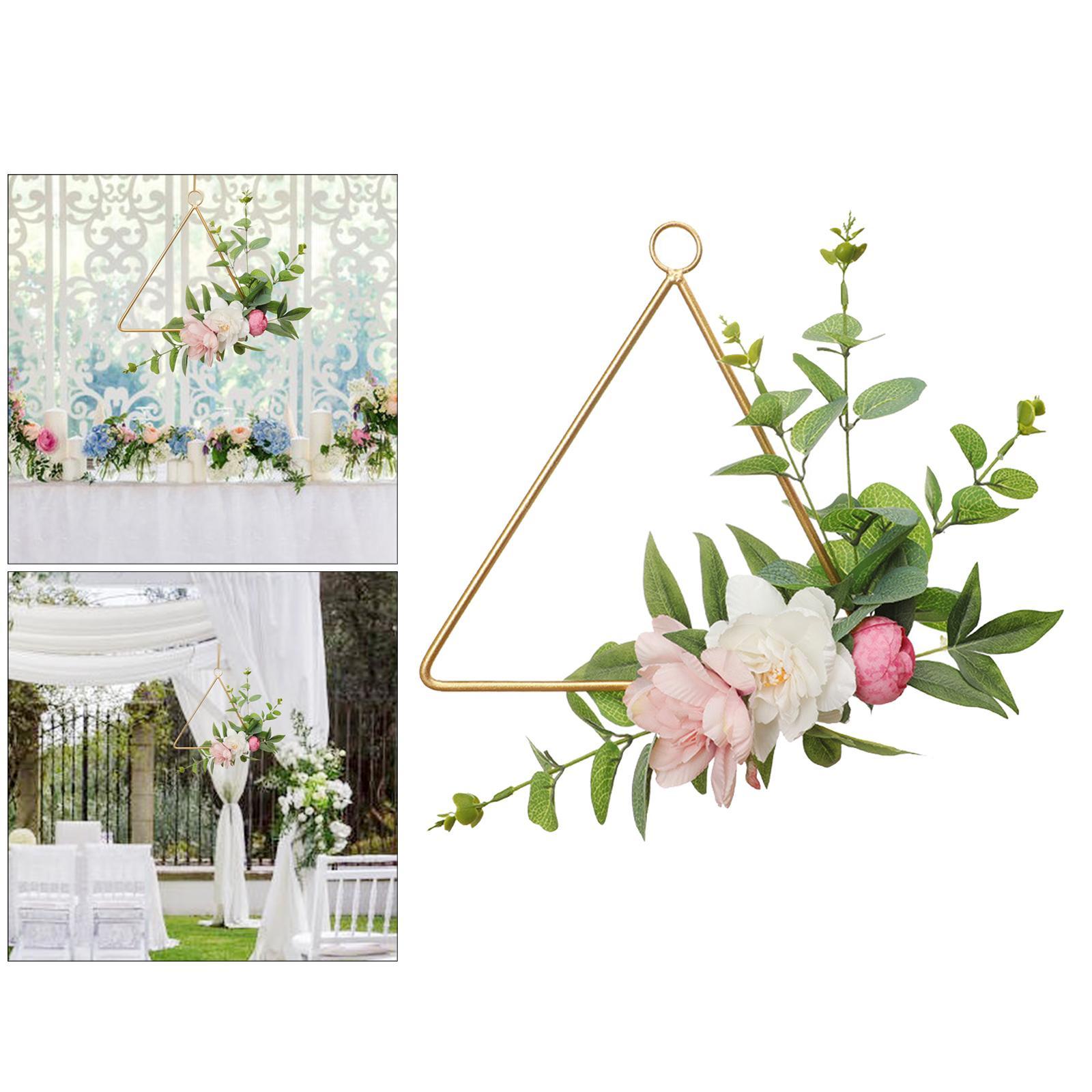 2x Wrought Iron Artificial Flower DIY Crafts for Wedding Baby Shower Ornaments