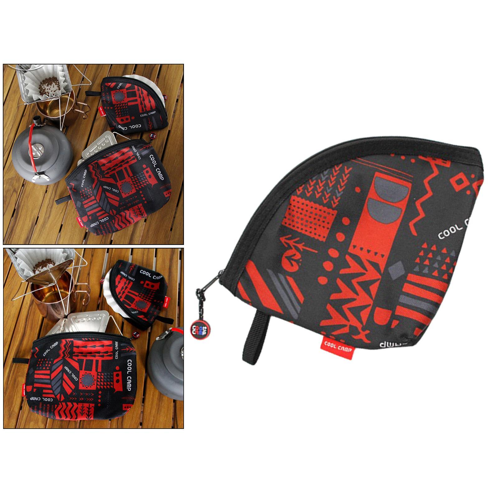 Storage Bag Coffee Tool Handbag Cookware Bag Camping Accessory 12.5x19cm