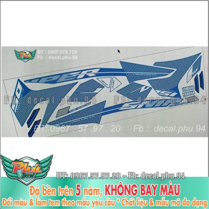 Tem rời Exciter 150 Sniper Xanh Trắng GP (X)