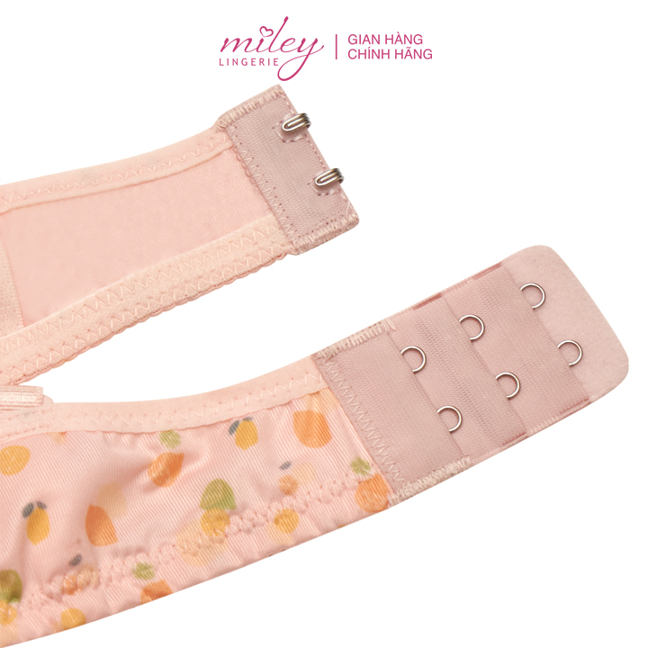 Ao Ngực Nữ Không Gọng Thun Lạnh Mút Mỏng Hoa Văn Active Miley Lingerie - Màu hồng đậm BRM12015
