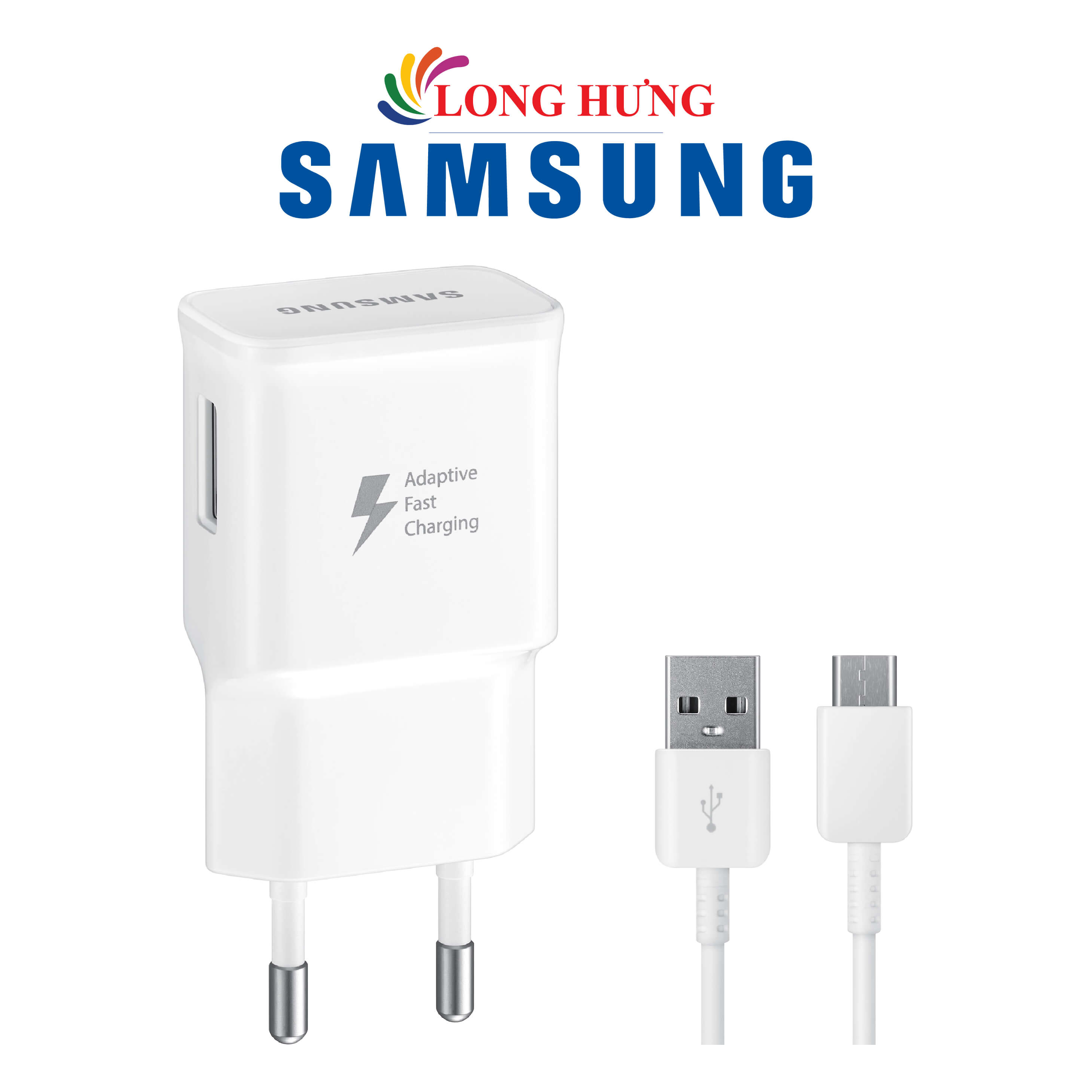 Combo cốc sạc Samsung Travel Adapter PD15W 1USB + Cáp USB Type-C 1.5m EP-TA20EWECGWW - Hàng chính hãng