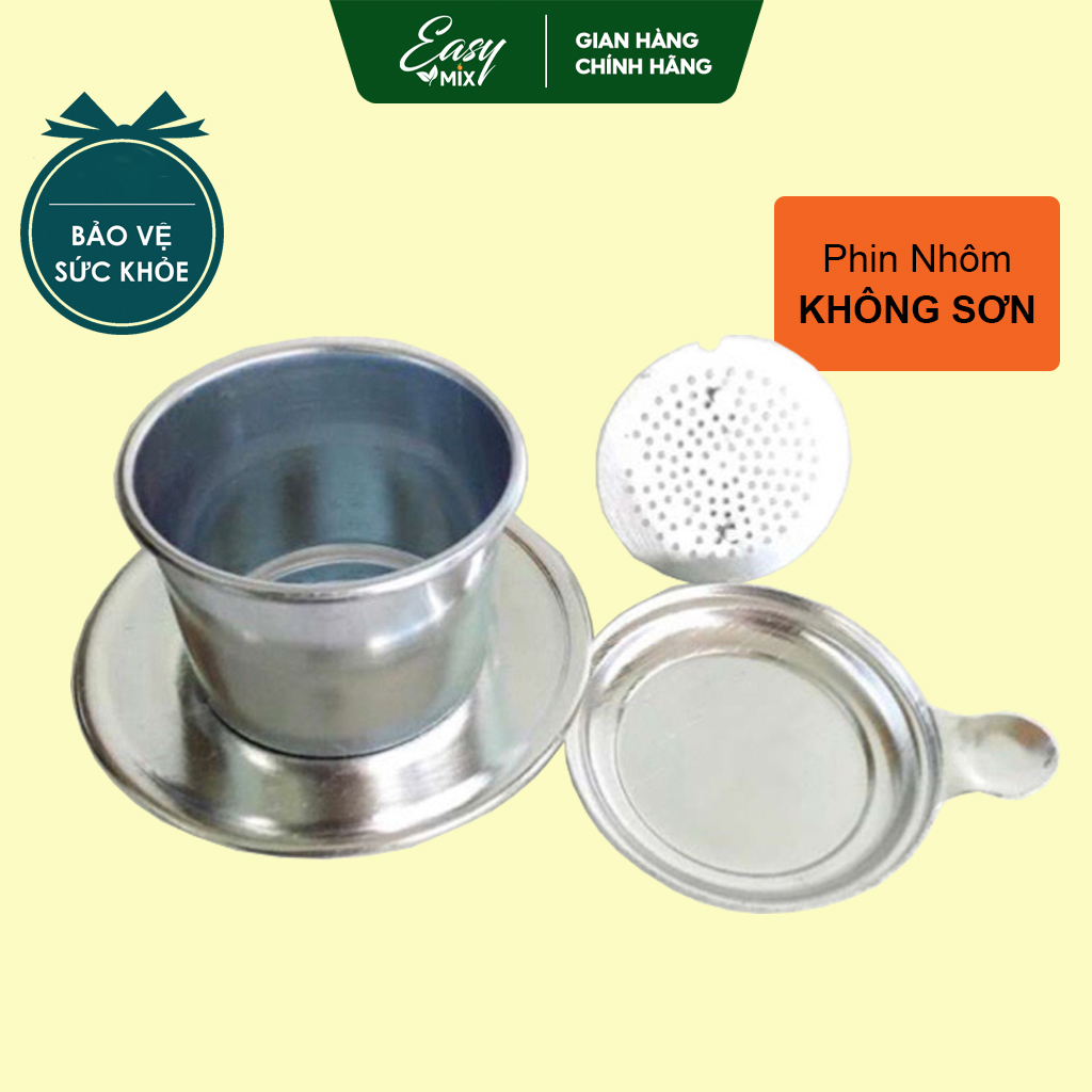 Phin Cà Phê Nhôm Nguyên Chất Không Sơn EASYMIX