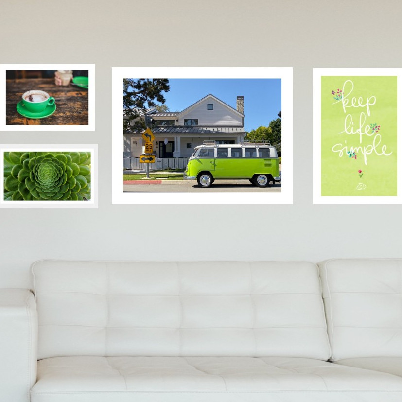 Tranh treo tường trang trí phòng khách, phòng ngủ. tông màu xanh mát mắt, khung trắng sang trọng,PVP-TP195 Tặng kèm khung và đinh ba chân treo tranh chuyên dụng