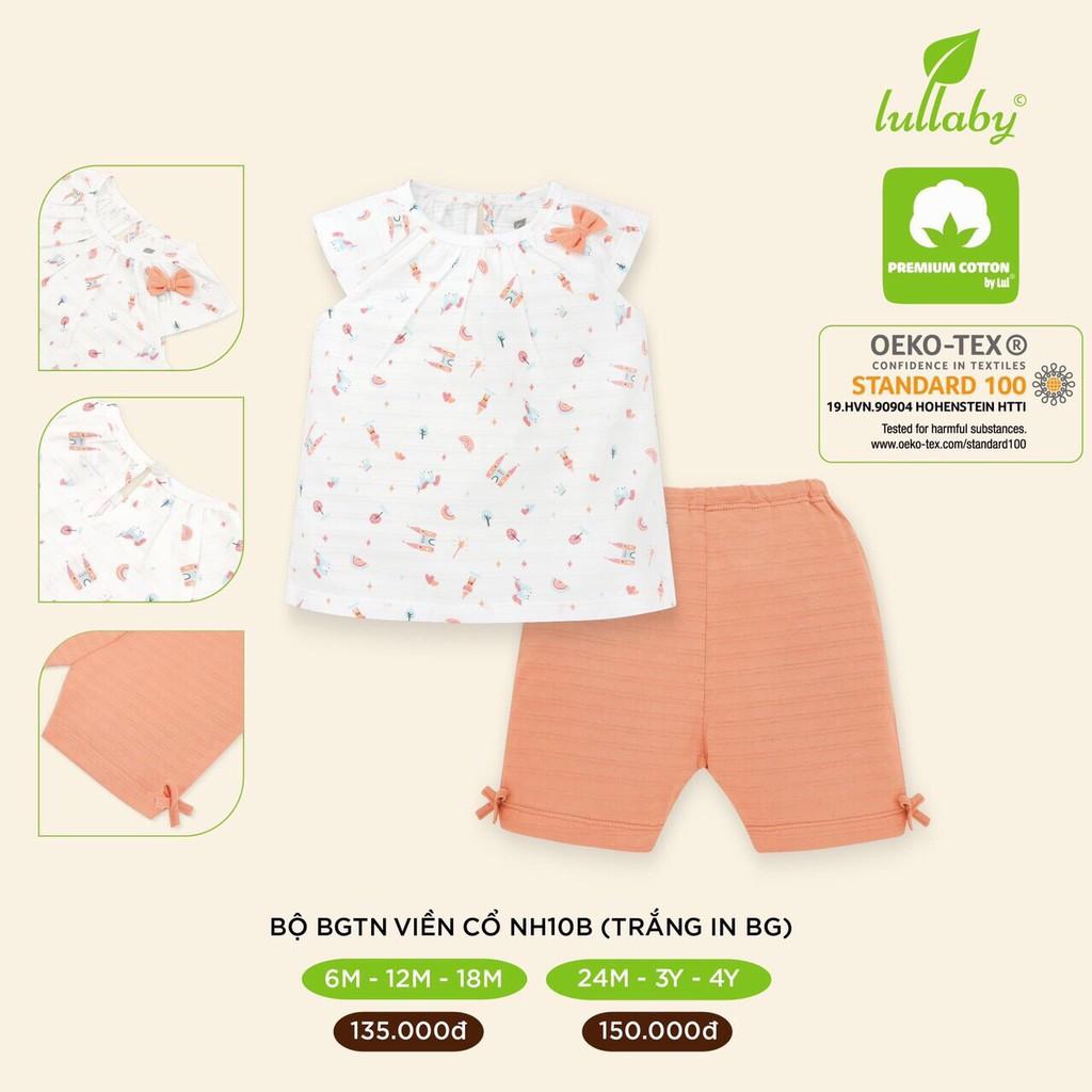 Lullaby Bộ Bé Gái Tay Ngắn NH10B