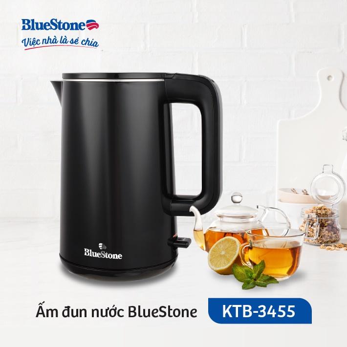 Ấm Đun Siêu Tốc BlueStone KTB-3455, 1.5Lit - 2200W, 2 Lớp Siêu Bền - Hàng Chính Hãng