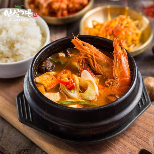Gói canh (lẩu) đông trùng hạ thảo kiểu Hàn Quốc 70g, Set Nguyên Liệu Nấu Canh, Lẩu Kiểu Hàn Quốc
