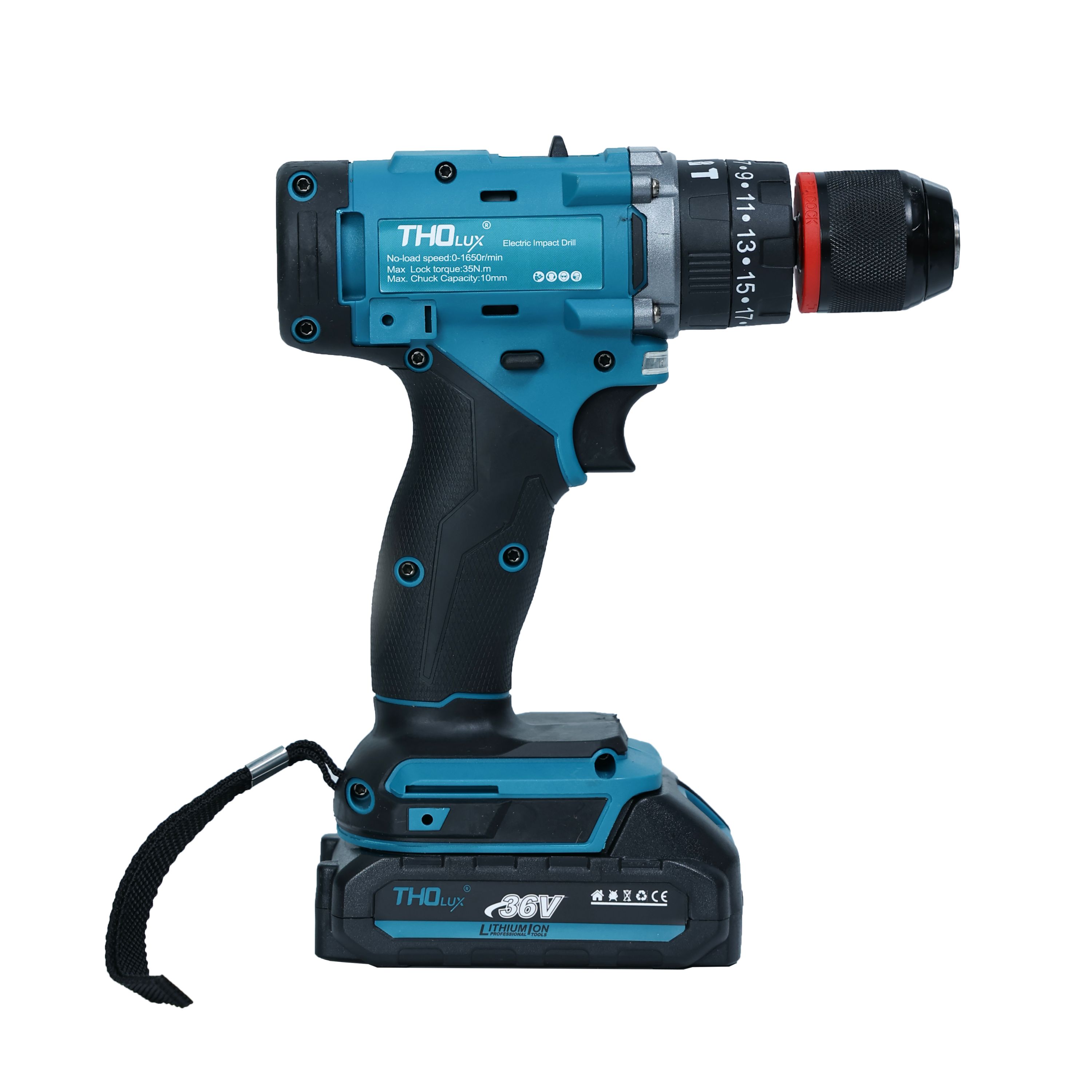 Máy vặn vít Tholux M-8071 Dùng pin Không Chổi Than, Lực Siết 100N.m