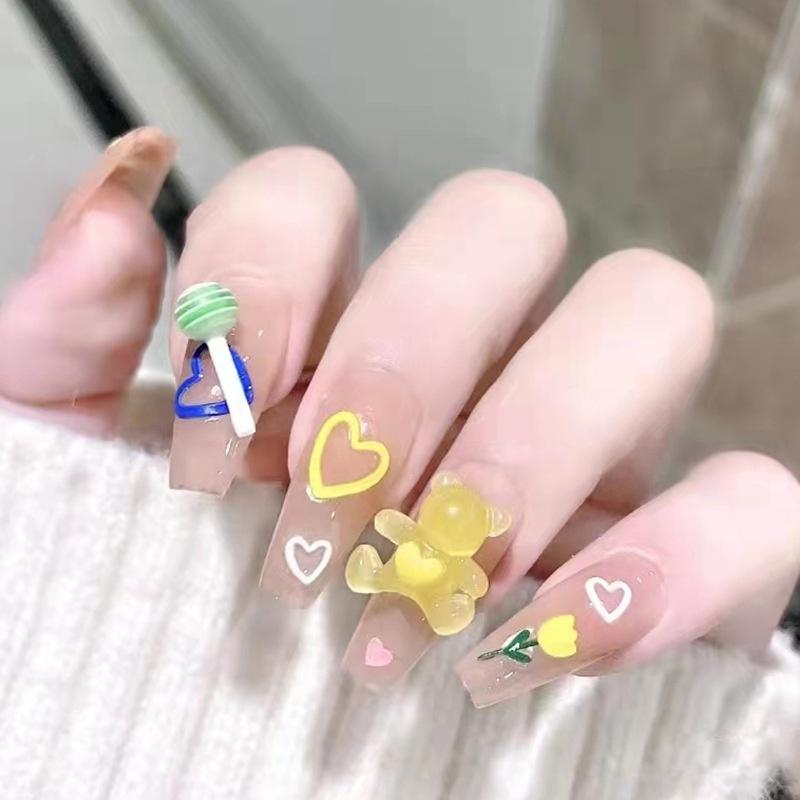 NBD 99 Móng Giả CHARM NƠ BỚM - Phom MÓNG DÀI Lẻ