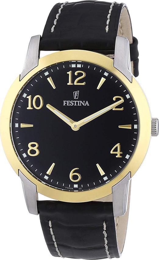 Đồng Hồ Nam Dây Da Festina F16508/3 (40mm)