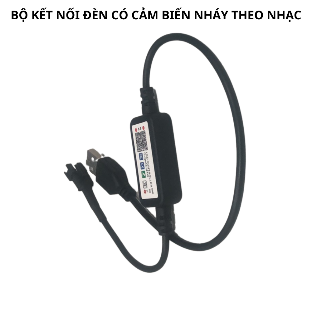 Bộ Dây đèn led đuổi ARGB 16 triệu màu, cảm biến âm thanh trực tiếp, điều khiển bằng điện thoại, led IP65 cao cấp