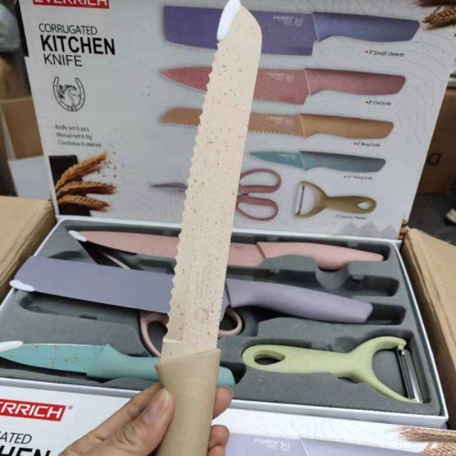 Bộ dao kéo 6 món kháng khuẩn, chống gỉ