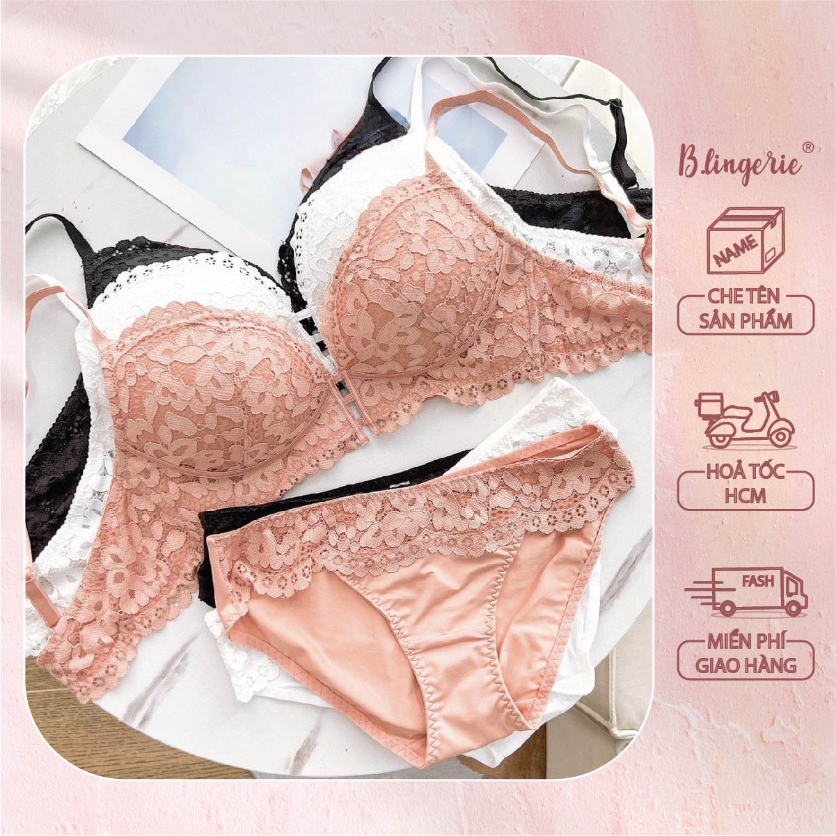 Bộ Đồ Lót Thoải Mái Nữ Tính - B.Lingerie