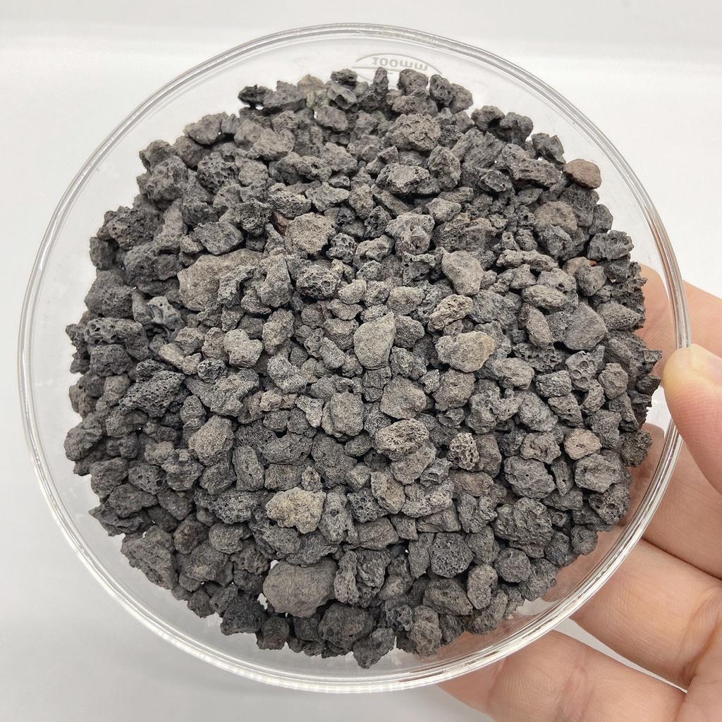 Đá nham thạch đen size 3-6mm ( Black lava rock) triết lẻ