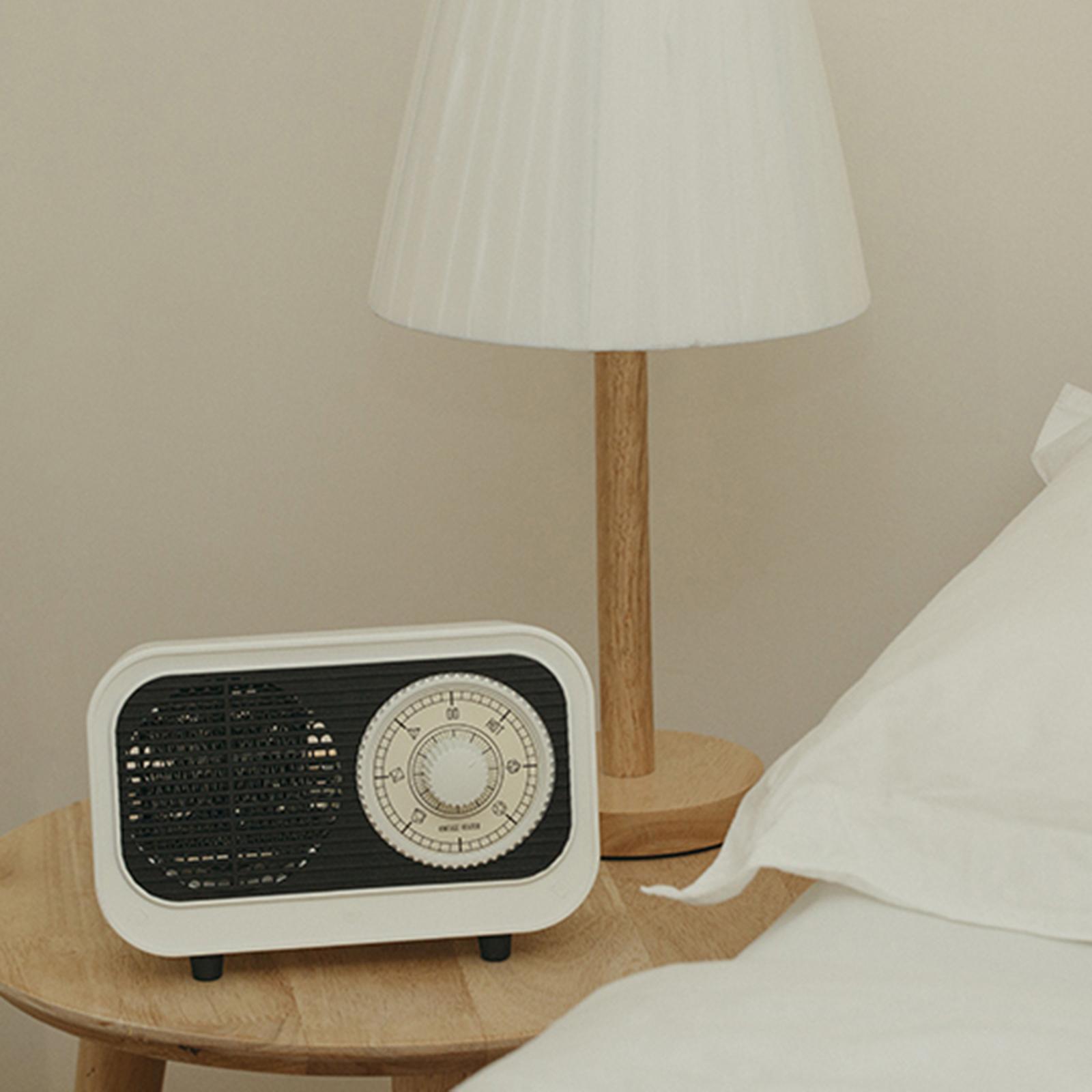 Warm Air Blower Space Heater Portable Retro for Bedroom Winter Room