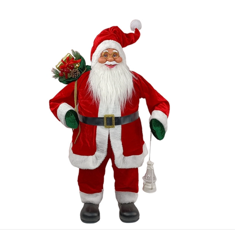 Ông Già Noel Đứng Cao 82cm MẪU Y Trang trí Cây Thông, Trang Trí Noel Giáng Sinh