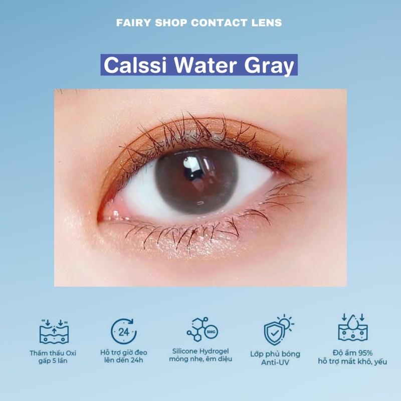 Kính áp tròng Calssi Water Gray 14.0mm - FAIRY SHOP CONTACT LENS độ 0 đến 8 Silicone Hydrogel Lens Cho Mắt Thở