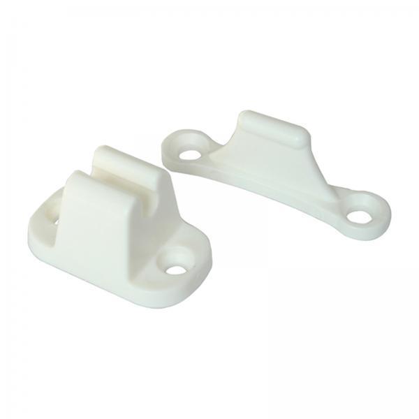 4xT Shape Nylon Door Stop Retainer for Camper RV Caravan Motorhome White