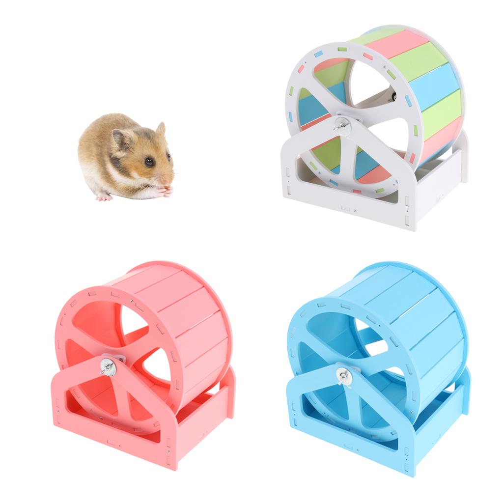Hamster Mouse Rat Small Animals Silent Running Exercise Wheel Toys Colorful