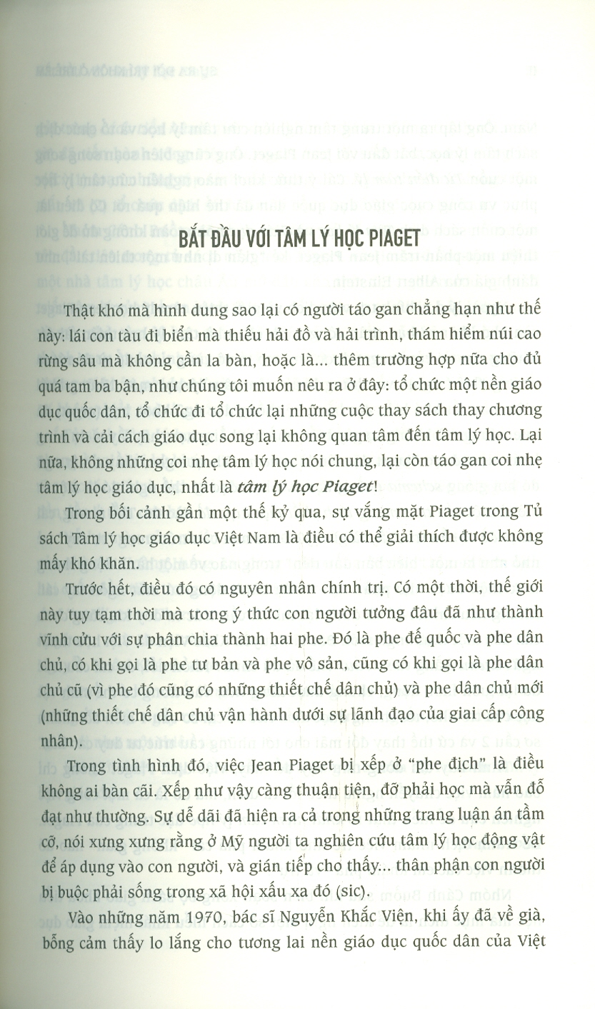 Sự Ra Đời Trí Khôn Ở Trẻ Em - Jean Piaget (Tái bản lần thứ bảy, năm 2024)
