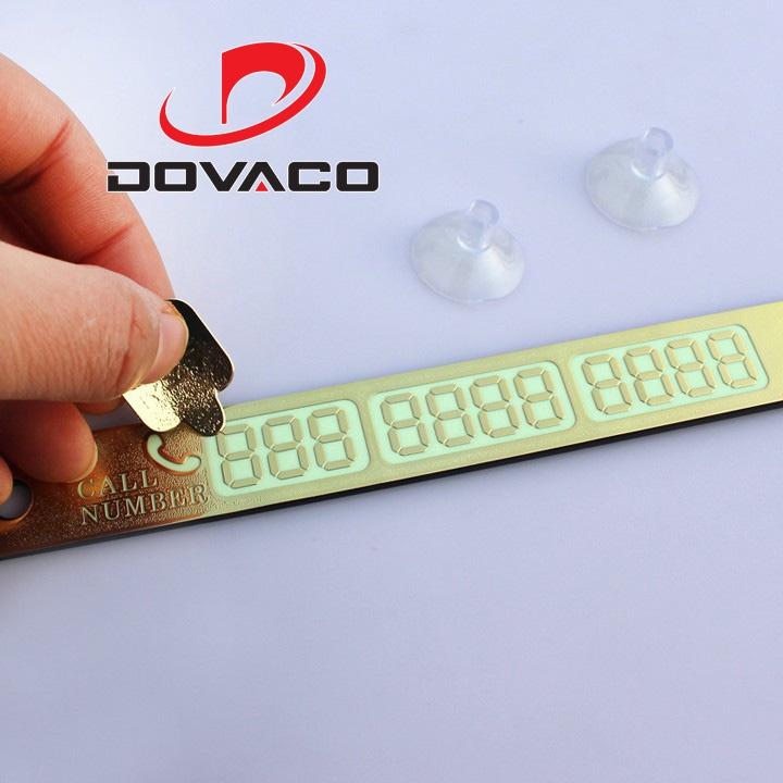 Bảng số điện thoại gắn táp lô ô tô khi đỗ xe V2