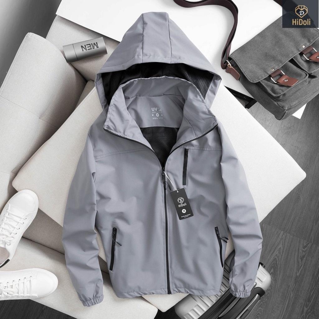 Áo Khoác Gió Thể Thao Unisex 2 Lớp Có Túi Đựng Siêu Đẹp Chống Nước Chống Nắng Thời Trang FAVITI AK134