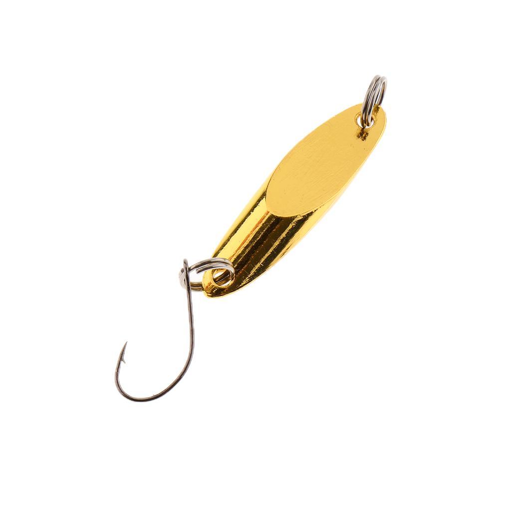 Hard Spoon Sequins Fishing Lures Metal Fishing Baits with Single Hook Durable for Sea Fishing