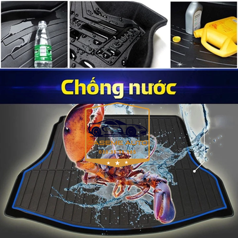 [VINFAST VF6] Lót Cốp Nhựa Xe VINFAST VF6, Bản Xăng, Khay Lót Cốp Nhựa Chống Nước, Nhựa Dẻo TPO Bền Bỉ - Hàng Nhập Khẩu