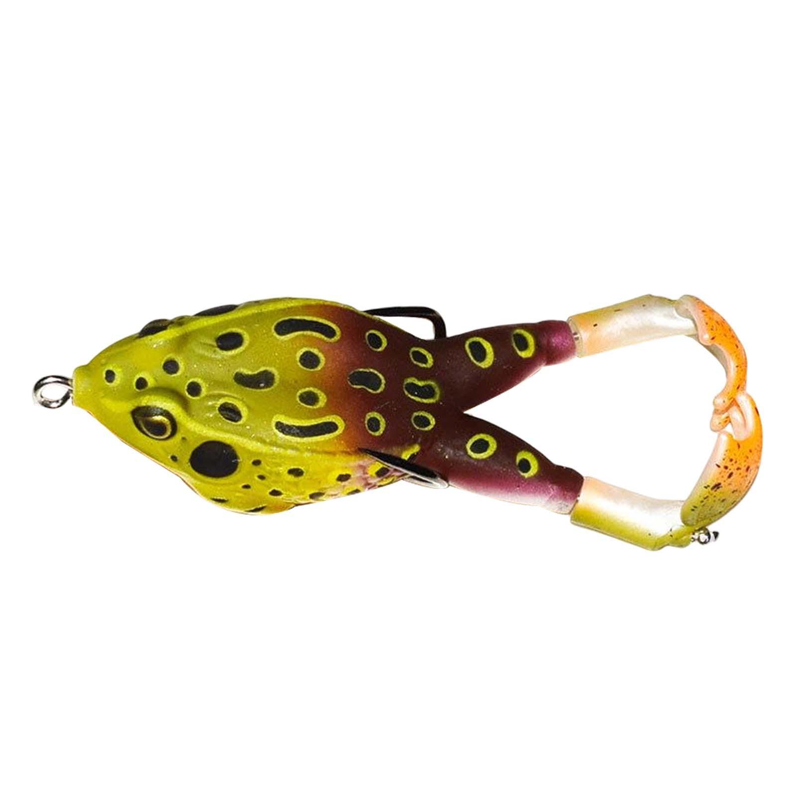 Frog Soft Silicone Baits Shad Fishing Lures Fishing Tackle, Artificial Prop Trolling Lure, Fishing Frog Lures Jigging for Trout Pike Accessory
