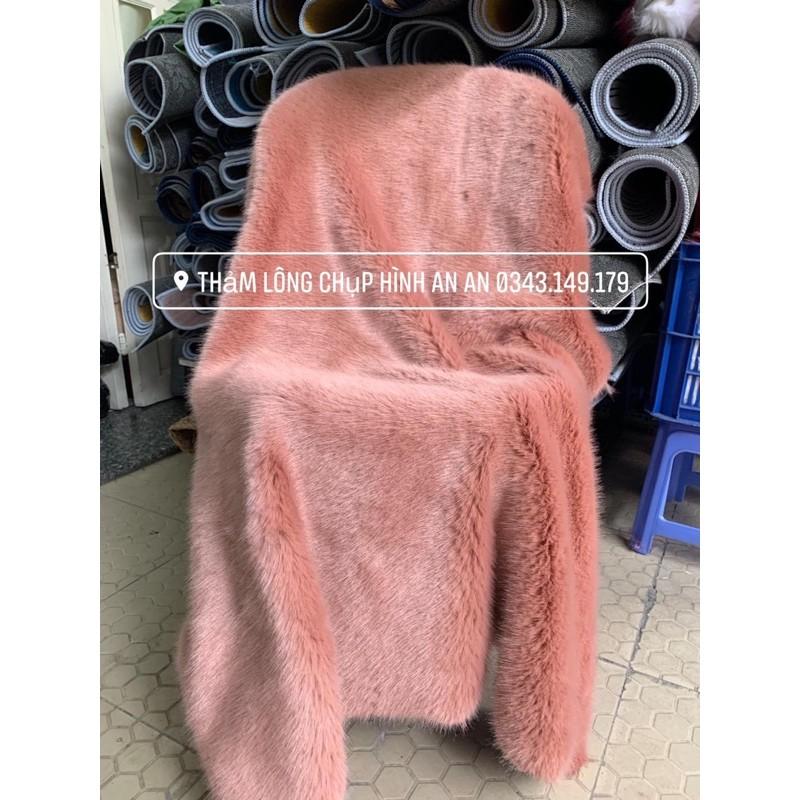 Thảm lông Màu hồng sen siêu đẹp