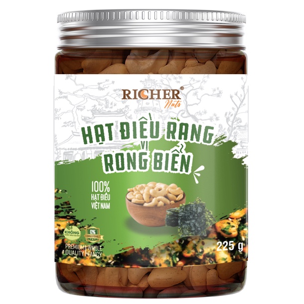 Hạt Điều Rang Vị Rong Biển Richer Nuts ( 340gr, 285gr, 225gr)