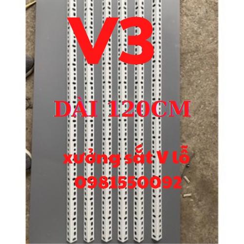 sắt V lỗ (cây V3x3 - dài120cm),kệ sắt V lỗ,sắt V lỗ đa năng,thép V đa năng,V lỗ