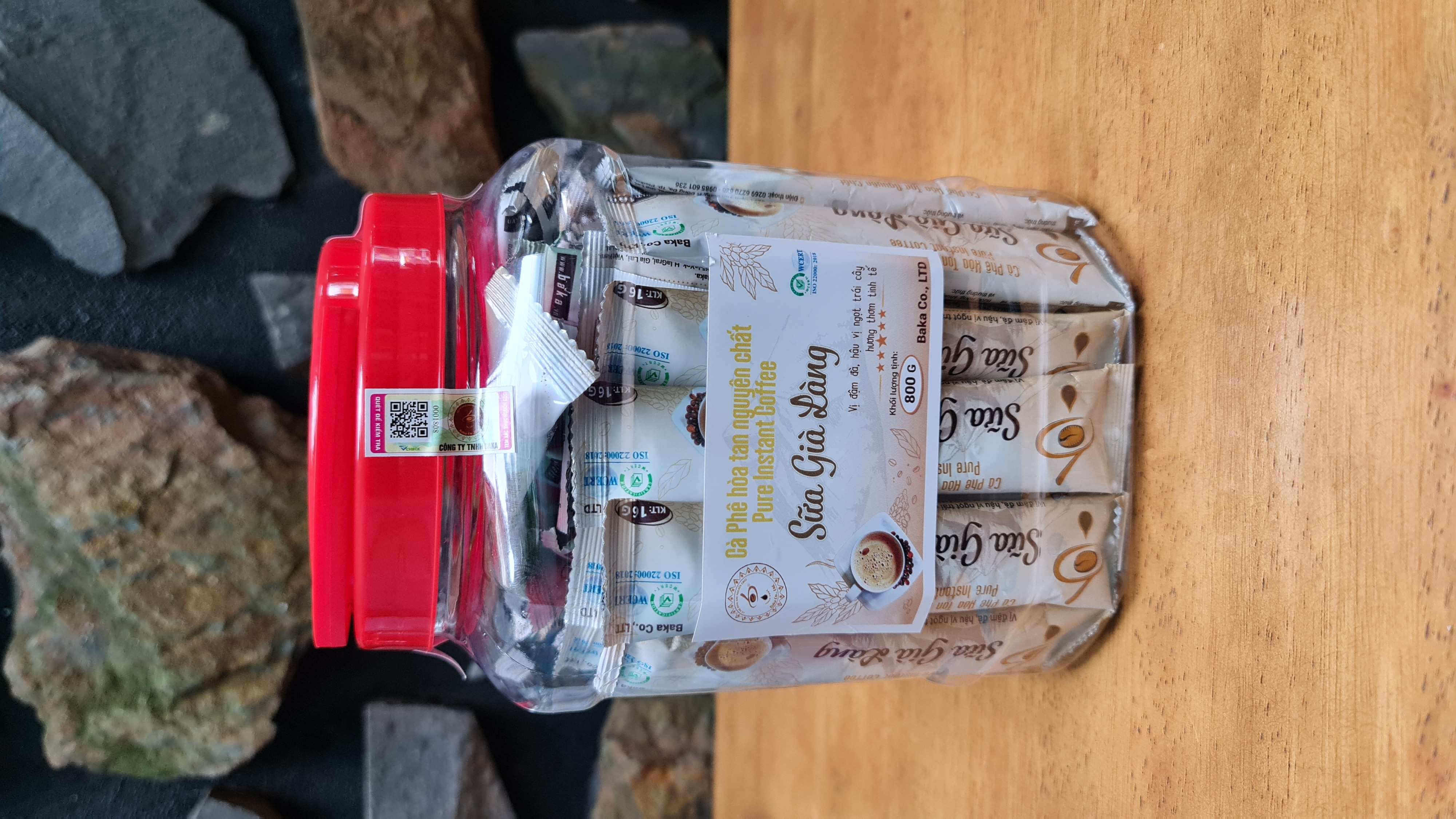 Cà Phê Hòa Tan Nguyên Chất SỮA GIÀ LÀNG - Hũ