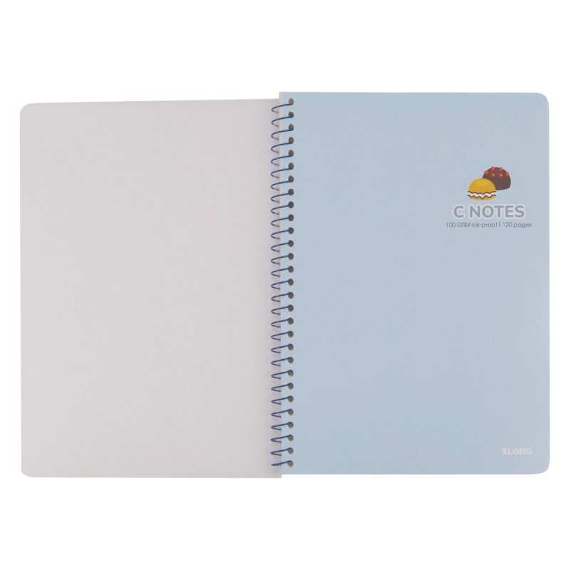 Vở C Notes (6 x 6) mm lò xo đơn bìa nhựa 2 mặt B5 120 trang 100/76; MS: 587