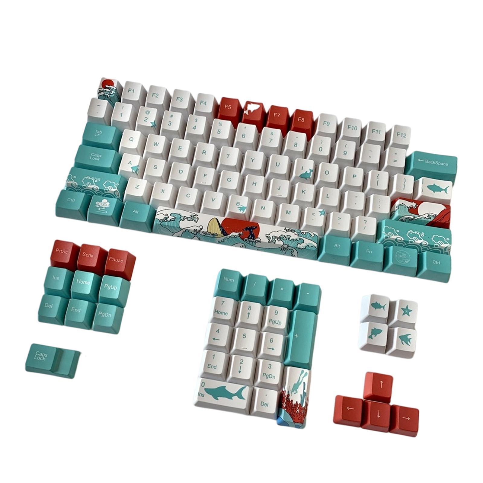 110Key Coral - Keycaps Set for Most Mechanical Keyboards English