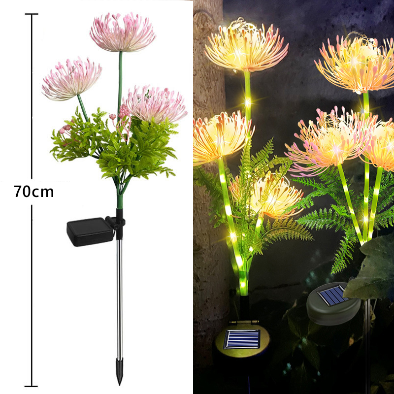 Đèn Trang Trí Năng Lượng Mặt Trời Hình Hoa Bỉ Ngạn, Sử Dụng Liên Tục 8-12 tiếng - DA3022