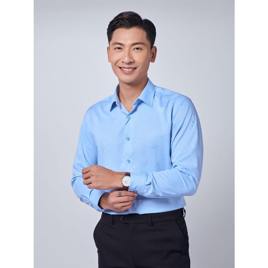 Áo Sơ mi Owen nam dài tay không túi dáng Regular mềm mịn mát Mã AR220922D