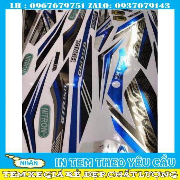 Tem rời winner trắng xanh chất liệu Crom cao cấp ko bay màu
