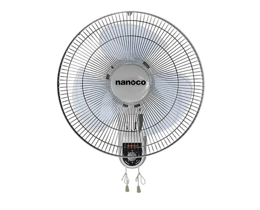 Quạt treo tường Nanoco NWF1611G Màu Xám - Hàng chính hãng - Chỉ giao HCM