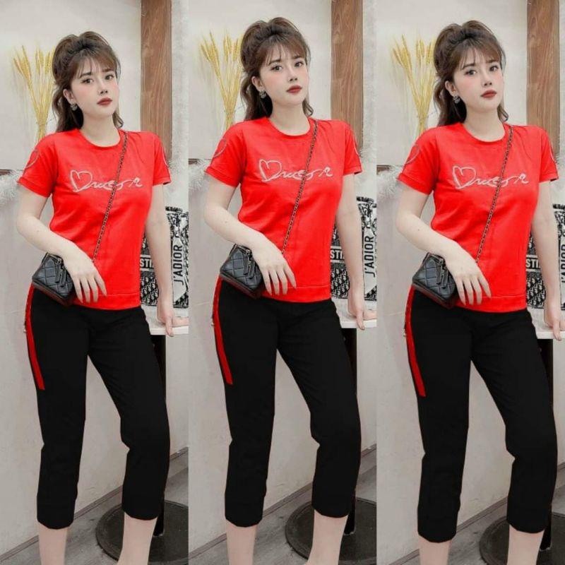 SÉT BỘ THỂ THAO LỬNG TIM THÊU