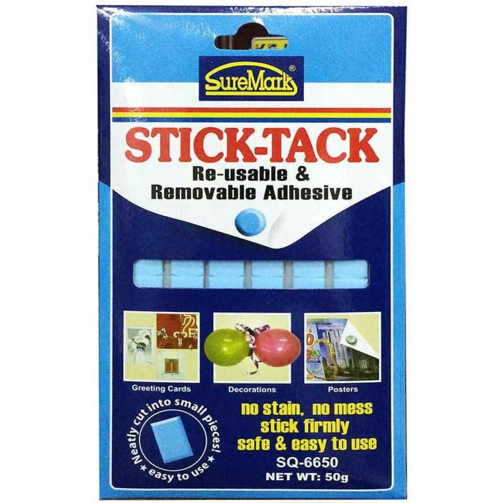 Stick-Tack SureMark SQ-6650 là một loại keo có độ dính ít, có hình dạng giống như đất nặn, dùng dán tạm thời