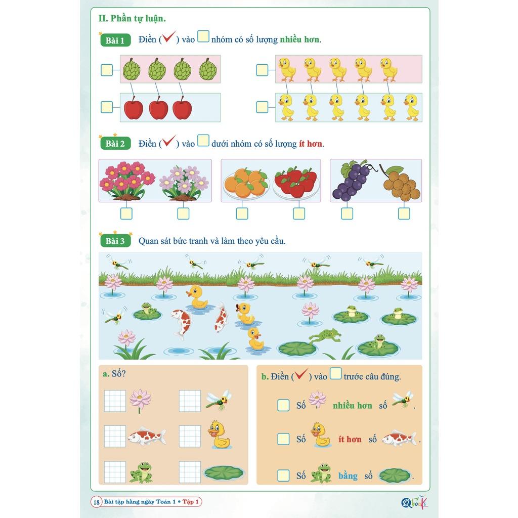 Bài Tập Hằng Ngày Toán Lớp 1 - Kết Nối Tri Thức Với Cuộc Sống - Tập 1 - Bản Quyền