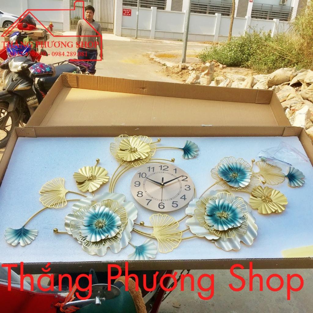 Đồng Hồ Treo Tường Trang Trí Vườn Hoa Mùa Xuân TP-070
