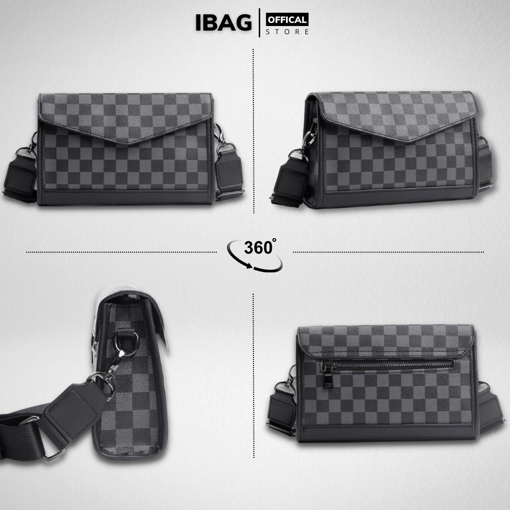 Túi đeo chéo nam nữ unisex ,Da Pu cao cấp kẻ caro,KT :24x16x6 cm ,Chống thấm nước -Kiểu dáng trẻ trung, cá tính -