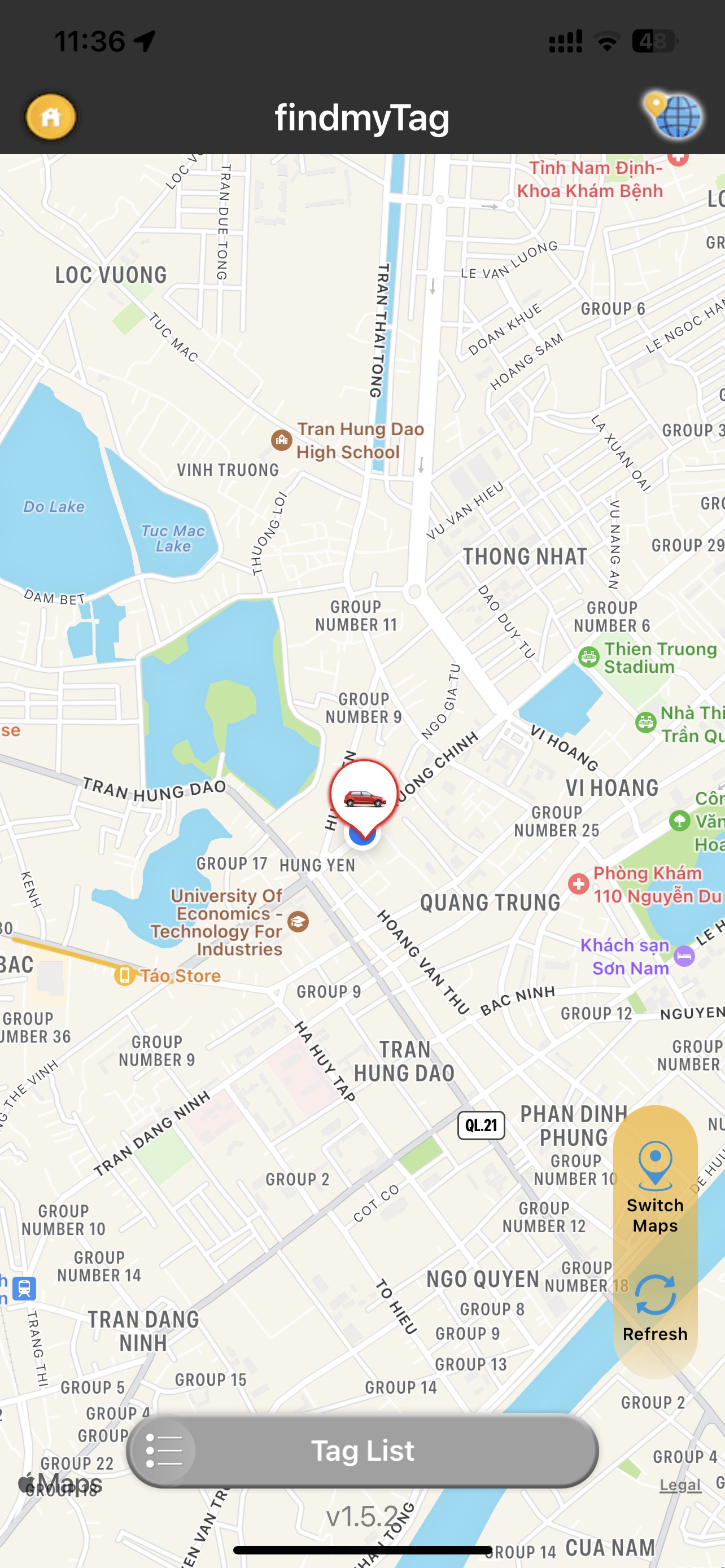 Định vị GPS Sothing FindmyTag, định vị theo dõi, chống mất đồ hành lý như xe máy, người già, trẻ nhỏ- Hàng chính hãng